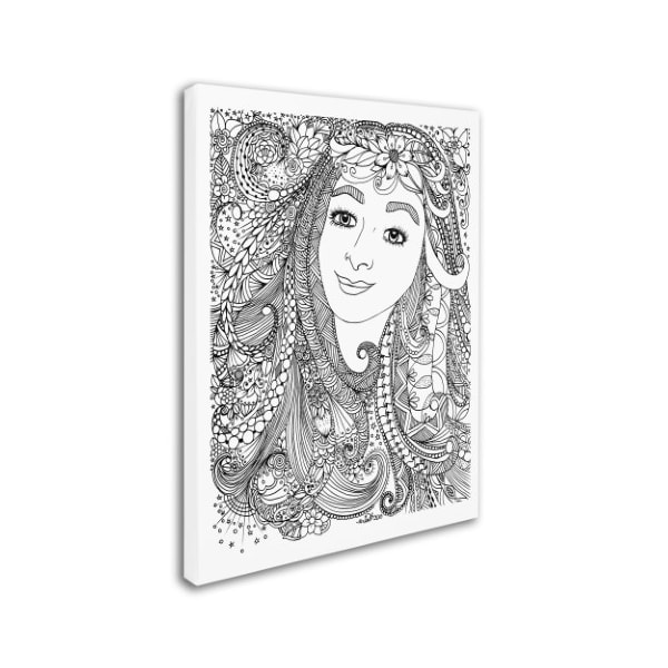 KCDoodleArt 'Flower Girls 4' Canvas Art,18x24